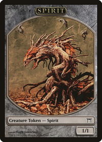 Spirit Token (CHK) - Magic Player Rewards (MPRP) #6 - Token Magic: The Gathering Trading Card
