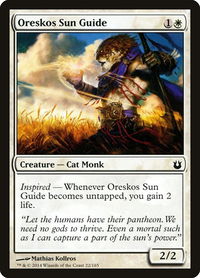 Oreskos Sun Guide - Born of the Gods (BNG) #22 - Common Magic: The Gathering Trading Card