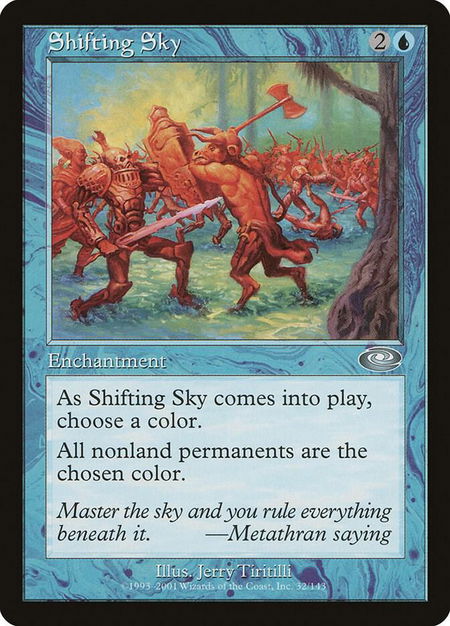Shifting Sky - Planeshift Magic: The Gathering trading card