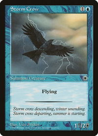 Storm Crow - Portal (POR) #69 - Common Magic: The Gathering Trading Card