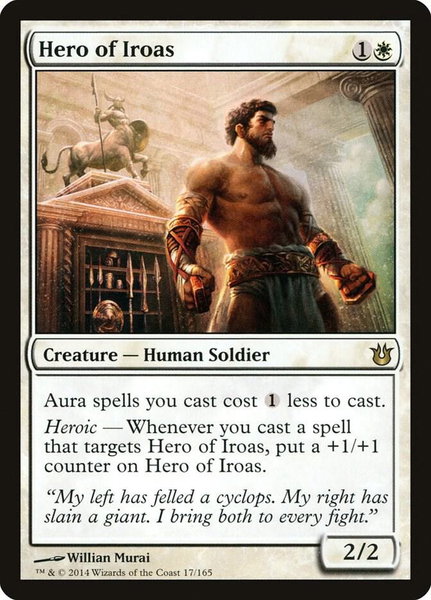Hero of Iroas - Born of the Gods Magic: The Gathering trading card