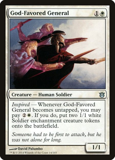 God-Favored General - Born of the Gods Magic: The Gathering trading card