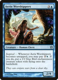 Aerie Worshippers - Born of the Gods (BNG) #30 - Uncommon Magic: The Gathering Trading Card