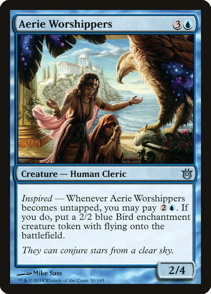 Aerie Worshippers - Born of the Gods Magic: The Gathering trading card