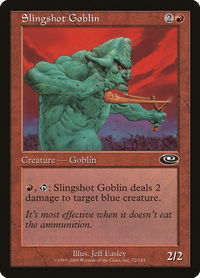 Slingshot Goblin - Planeshift (PLS) #72 - Common Magic: The Gathering Trading Card