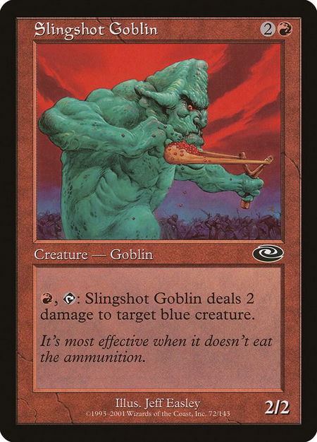 Slingshot Goblin - Planeshift Magic: The Gathering trading card