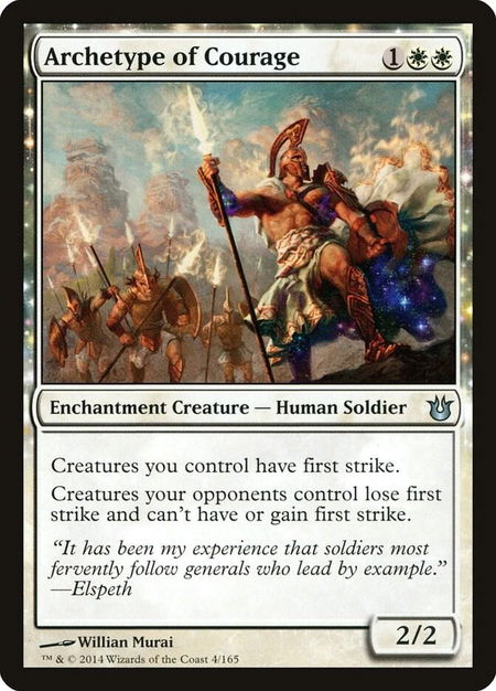 Archetype of Courage - Born of the Gods Magic: The Gathering trading card