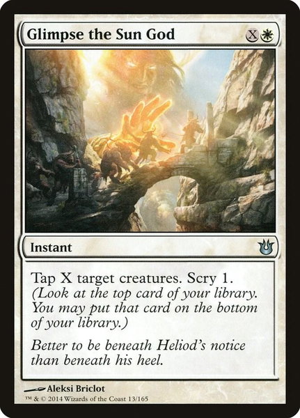 Glimpse the Sun God - Born of the Gods Magic: The Gathering trading card