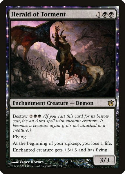 Herald of Torment - Born of the Gods Magic: The Gathering trading card