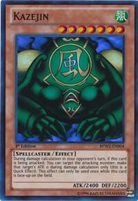 Kazejin trading card from Battle Pack 2: War of the Giants Round 2 Kazejin - Battle Pack 2: War of the Giants Round 2 YuGiOh trading card