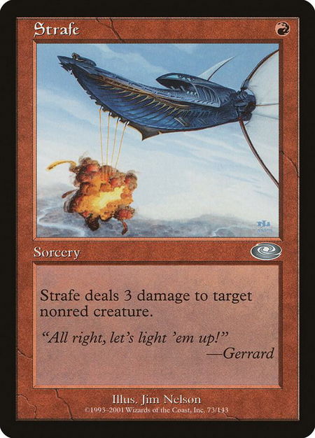 Strafe - Planeshift Magic: The Gathering trading card