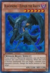 Blackwing - Elphin the Raven - Battle Pack 2: War of the Giants Round 2 (BPW2) #BPW2-EN026 - Super Rare YuGiOh Trading Card