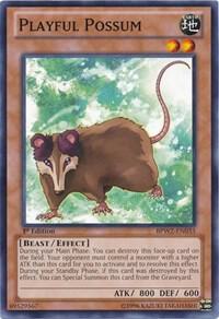 Playful Possum trading card from Battle Pack 2: War of the Giants Round 2 Playful Possum - Battle Pack 2: War of the Giants Round 2 YuGiOh trading card