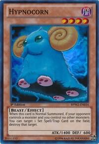 Hypnocorn trading card from Battle Pack 2: War of the Giants Round 2 Hypnocorn - Battle Pack 2: War of the Giants Round 2 YuGiOh trading card