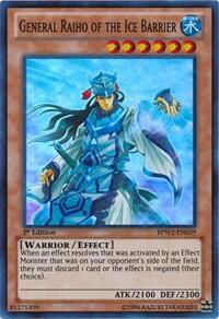 General Raiho of the Ice Barrier - Battle Pack 2: War of the Giants Round 2 (BPW2) #BPW2-EN039 - Super Rare YuGiOh Trading Card
