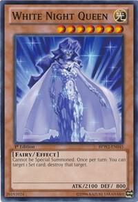 White Night Queen trading card from Battle Pack 2: War of the Giants Round 2 White Night Queen - Battle Pack 2: War of the Giants Round 2 YuGiOh trading card