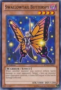 Swallowtail Butterspy trading card from Battle Pack 2: War of the Giants Round 2 Swallowtail Butterspy - Battle Pack 2: War of the Giants Round 2 YuGiOh trading card