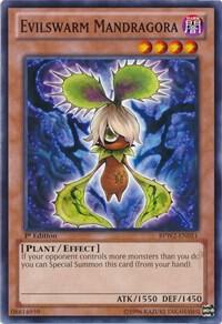 Evilswarm Mandragora trading card from Battle Pack 2: War of the Giants Round 2 Evilswarm Mandragora - Battle Pack 2: War of the Giants Round 2 YuGiOh trading card