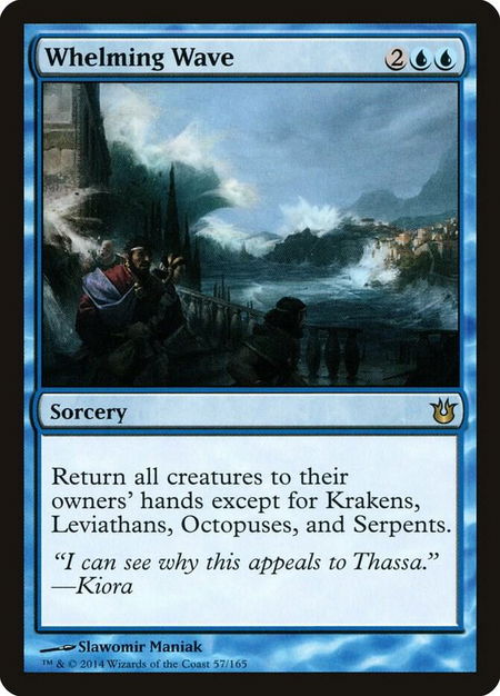 Whelming Wave trading card from Born of the Gods Whelming Wave - Born of the Gods Magic: The Gathering trading card