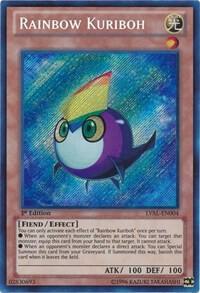 Rainbow Kuriboh trading card from Legacy of the Valiant Rainbow Kuriboh - Legacy of the Valiant YuGiOh trading card