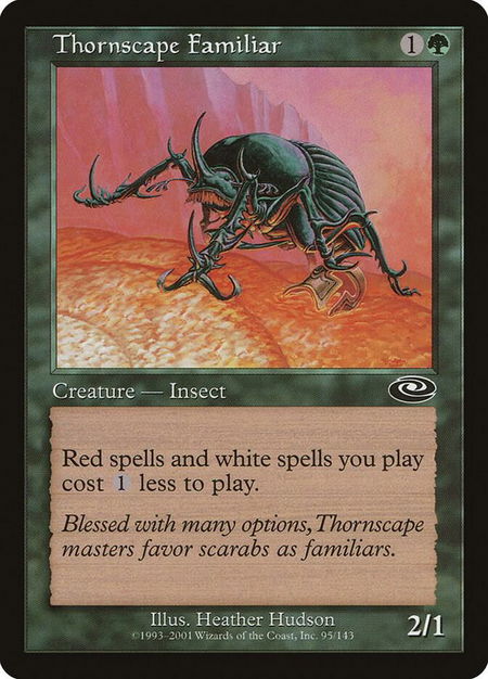 Thornscape Familiar - Planeshift Magic: The Gathering trading card