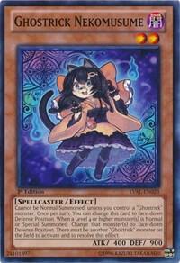 Ghostrick Nekomusume trading card from Legacy of the Valiant Ghostrick Nekomusume - Legacy of the Valiant YuGiOh trading card