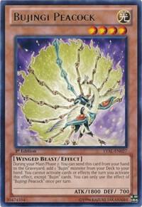 Bujingi Peacock trading card from Legacy of the Valiant Bujingi Peacock - Legacy of the Valiant YuGiOh trading card