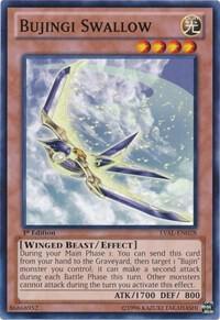 Bujingi Swallow - Legacy of the Valiant YuGiOh trading card