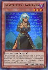 Gravekeeper's Nobleman trading card from Legacy of the Valiant Gravekeeper's Nobleman - Legacy of the Valiant YuGiOh trading card