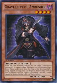 Gravekeeper's Ambusher - Legacy of the Valiant (LVAL) #LVAL-EN032 - Common / Short Print YuGiOh Trading Card