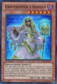 Gravekeeper's Shaman - Legacy of the Valiant (LVAL) #LVAL-EN033 - Super Rare YuGiOh Trading Card