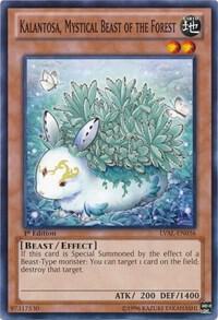 Kalantosa, Mystical Beast of the Forest trading card from Legacy of the Valiant Kalantosa, Mystical Beast of the Forest - Legacy of the Valiant YuGiOh trading card