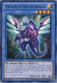 Paladin of Photon Dragon trading card from Legacy of the Valiant Paladin of Photon Dragon - Legacy of the Valiant YuGiOh trading card