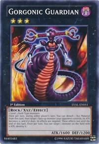 Gorgonic Guardian trading card from Legacy of the Valiant Gorgonic Guardian - Legacy of the Valiant YuGiOh trading card