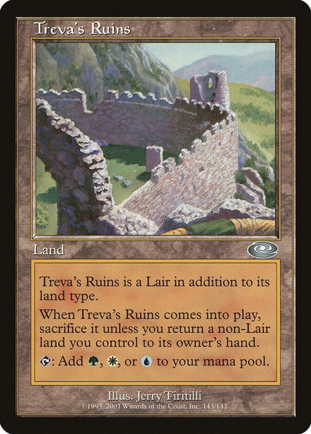 Treva's Ruins - Planeshift Magic: The Gathering trading card