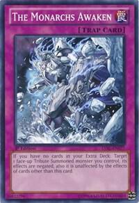 The Monarchs Awaken trading card from Legacy of the Valiant The Monarchs Awaken - Legacy of the Valiant YuGiOh trading card