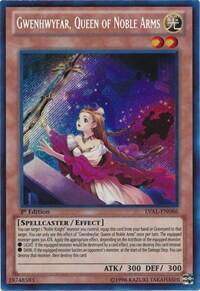 Gwenhwyfar, Queen of Noble Arms - Legacy of the Valiant (LVAL) #LVAL-EN086 - Secret Rare YuGiOh Trading Card