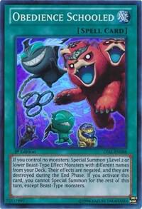 Obedience Schooled trading card from Legacy of the Valiant Obedience Schooled - Legacy of the Valiant YuGiOh trading card