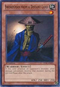 Swordsman from a Distant Land - Legacy of the Valiant YuGiOh trading card