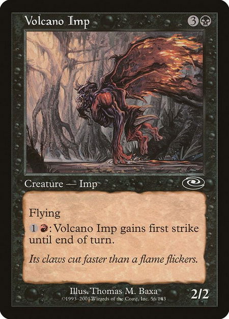 Volcano Imp - Planeshift Magic: The Gathering trading card