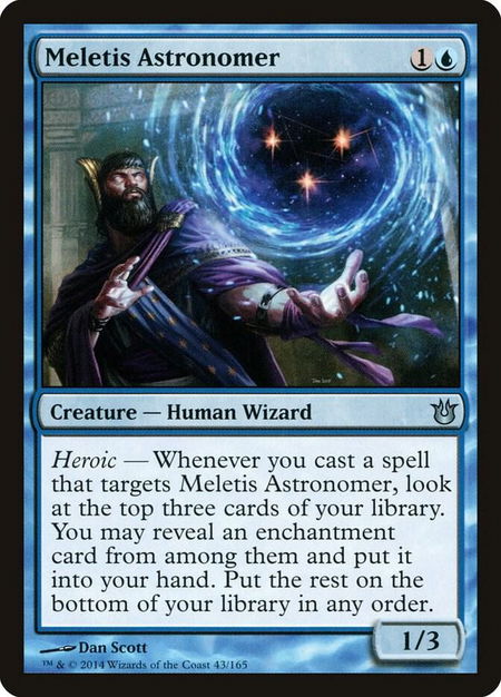 Meletis Astronomer - Born of the Gods Magic: The Gathering trading card