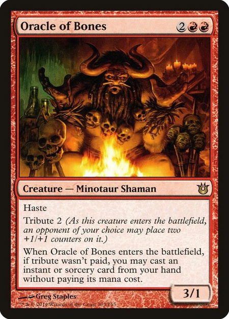 Oracle of Bones - Born of the Gods Magic: The Gathering trading card