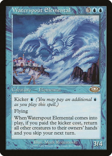 Waterspout Elemental - Planeshift Magic: The Gathering trading card