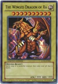 The Winged Dragon of Ra trading card from Legendary Collection 1 The Winged Dragon of Ra - Legendary Collection 1 YuGiOh trading card