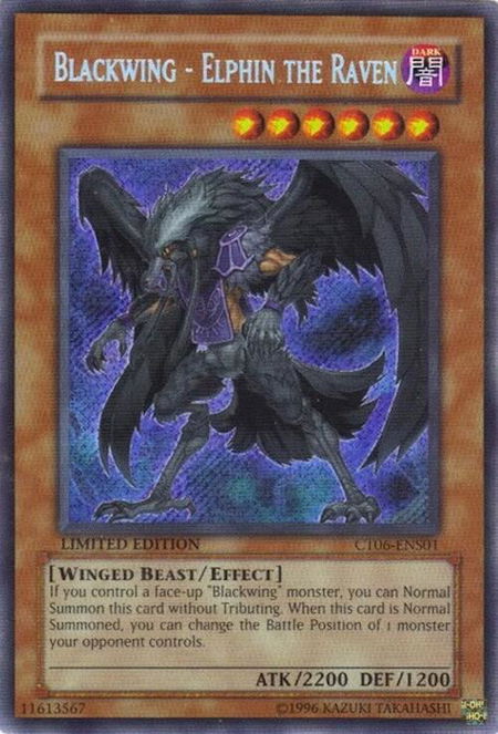 Blackwing - Elphin the Raven - 2009 Collectors Tin YuGiOh trading card