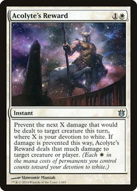 Acolyte's Reward - Born of the Gods (BNG) #1 - Uncommon Magic: The Gathering Trading Card
