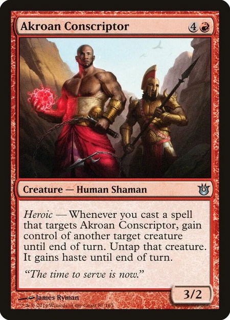 Akroan Conscriptor - Born of the Gods Magic: The Gathering trading card