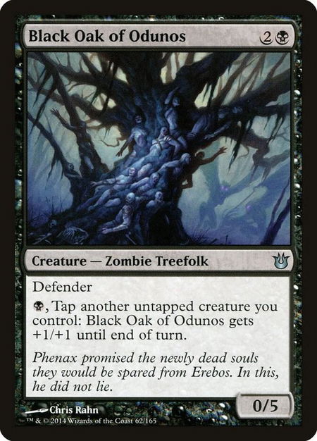 Black Oak of Odunos - Born of the Gods Magic: The Gathering trading card