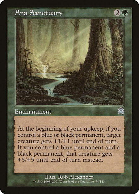Ana Sanctuary - Apocalypse Magic: The Gathering trading card