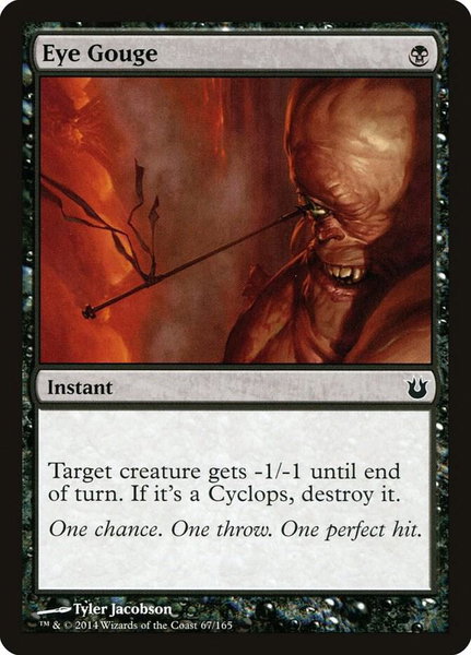 Eye Gouge - Born of the Gods Magic: The Gathering trading card